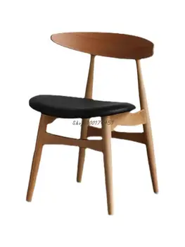 Скандинавский японский дизайн, стул Хансена из массива дерева, обеденный стул для маленькой квартиры, кофейня, гостиная, проживание в семье в отеле, современный стул со спинкой
